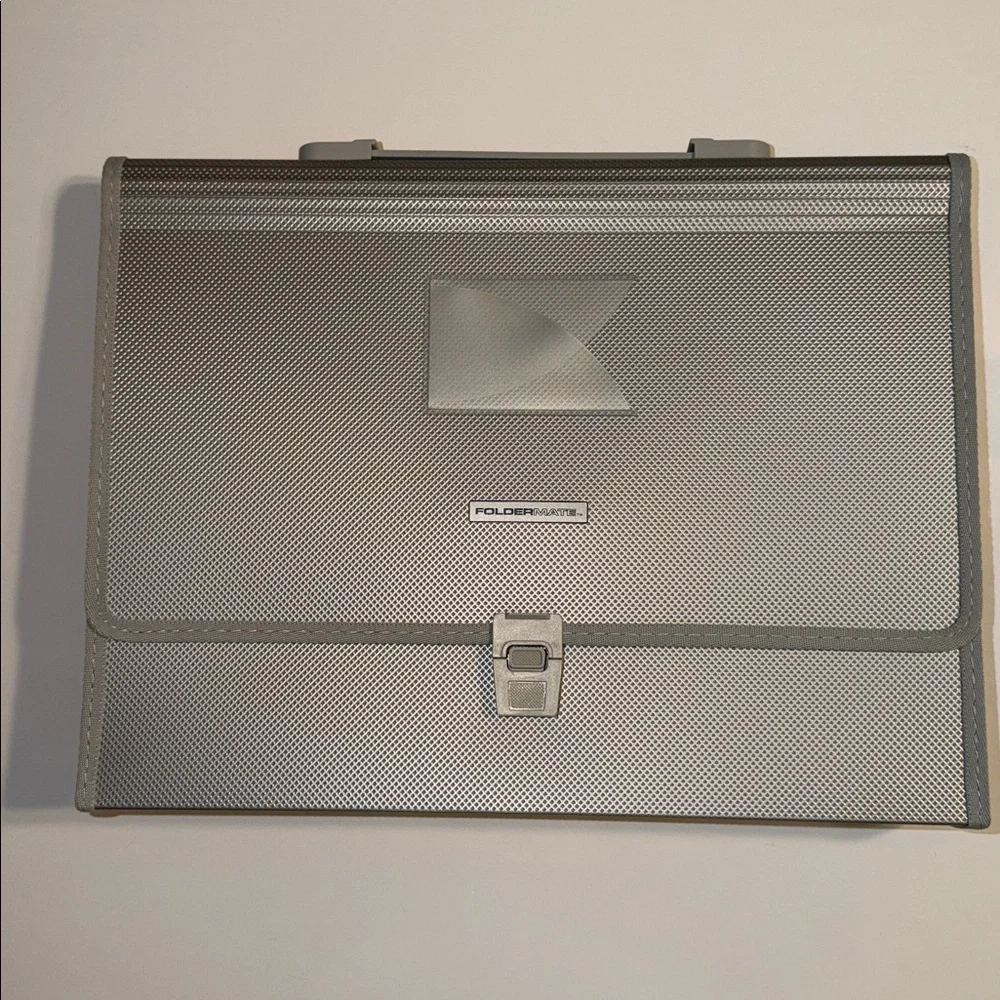 Foldermate Expanding File 26 Pockets Organizer with Handle- Grey
